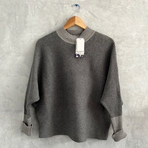 Kaily K Grey Womens Sweater with Dolman Sleeves, 2x, NWT